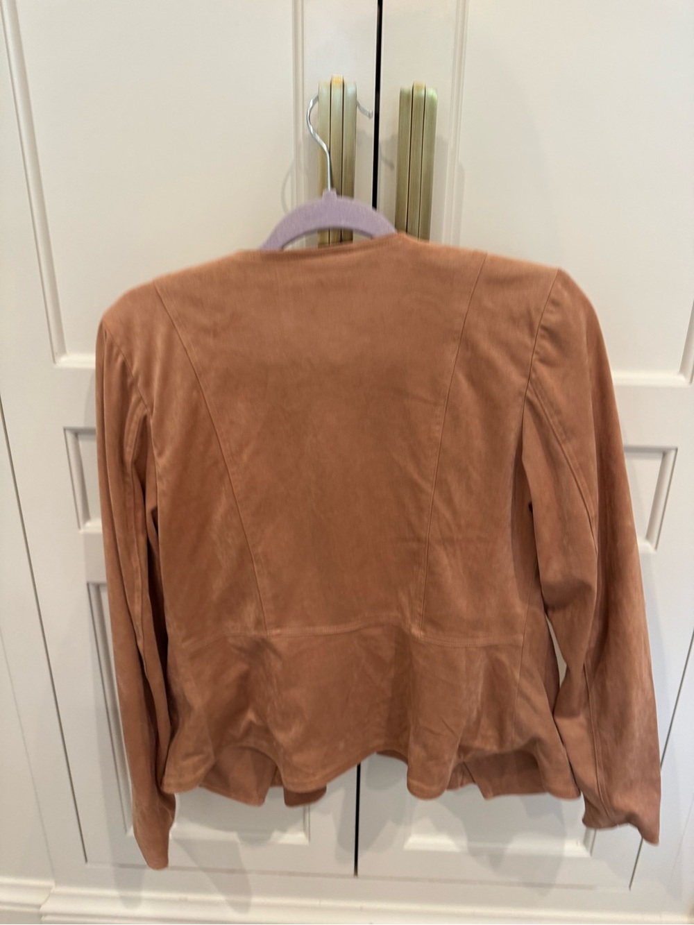 Hutch Rose-Tan Suede Open-Front Blazer - Picture 3 of 6